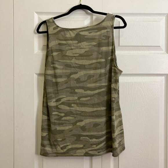 Torrid Tank Camo Plus Size Size 2 Military Inspired Chic Green - Picture 3 of 3